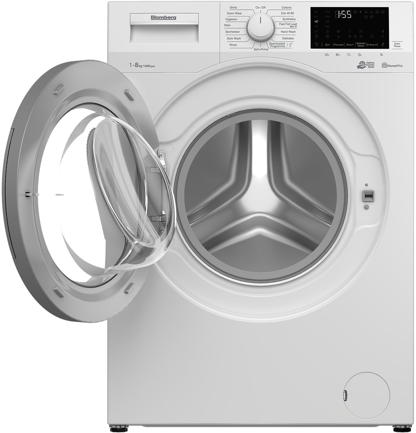 Blomberg LWF184410W 8kg 1400 Spin Washing Machine with Bluetooth Connection - White