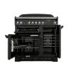 Rangemaster CLA90DFFBL/C Classic Black with Chrome Trim 90cm Dual Fuel Range Cooker