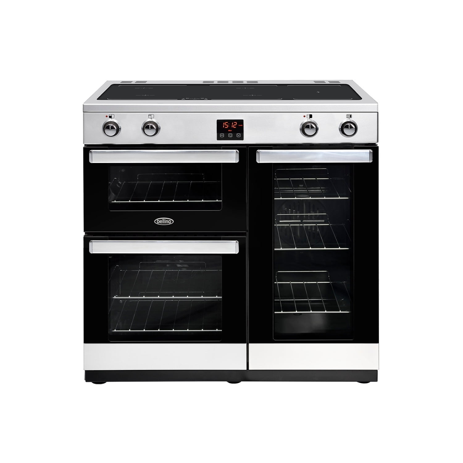 Belling Cookcentre 90Ei Stainless Steel 90cm Electric Induction Range Cooker