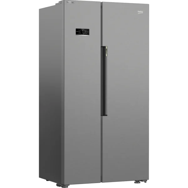 Beko HarvestFresh™ ASL1442VPS Frost Free American Fridge Freezer - Stainless Steel Effect - E Rated