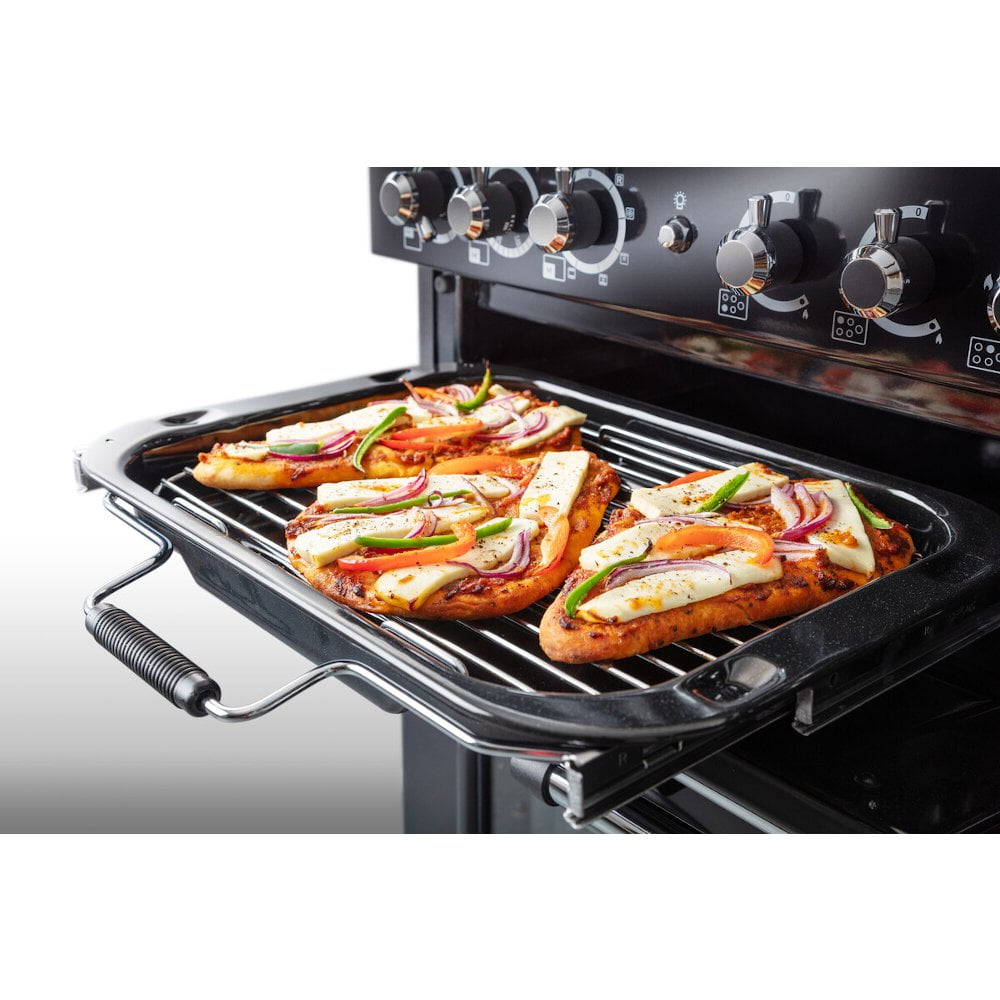 Rangemaster CDL90DFFCR/C Classic Deluxe Cream with Chrome Trim 90cm Dual Fuel Range Cooker