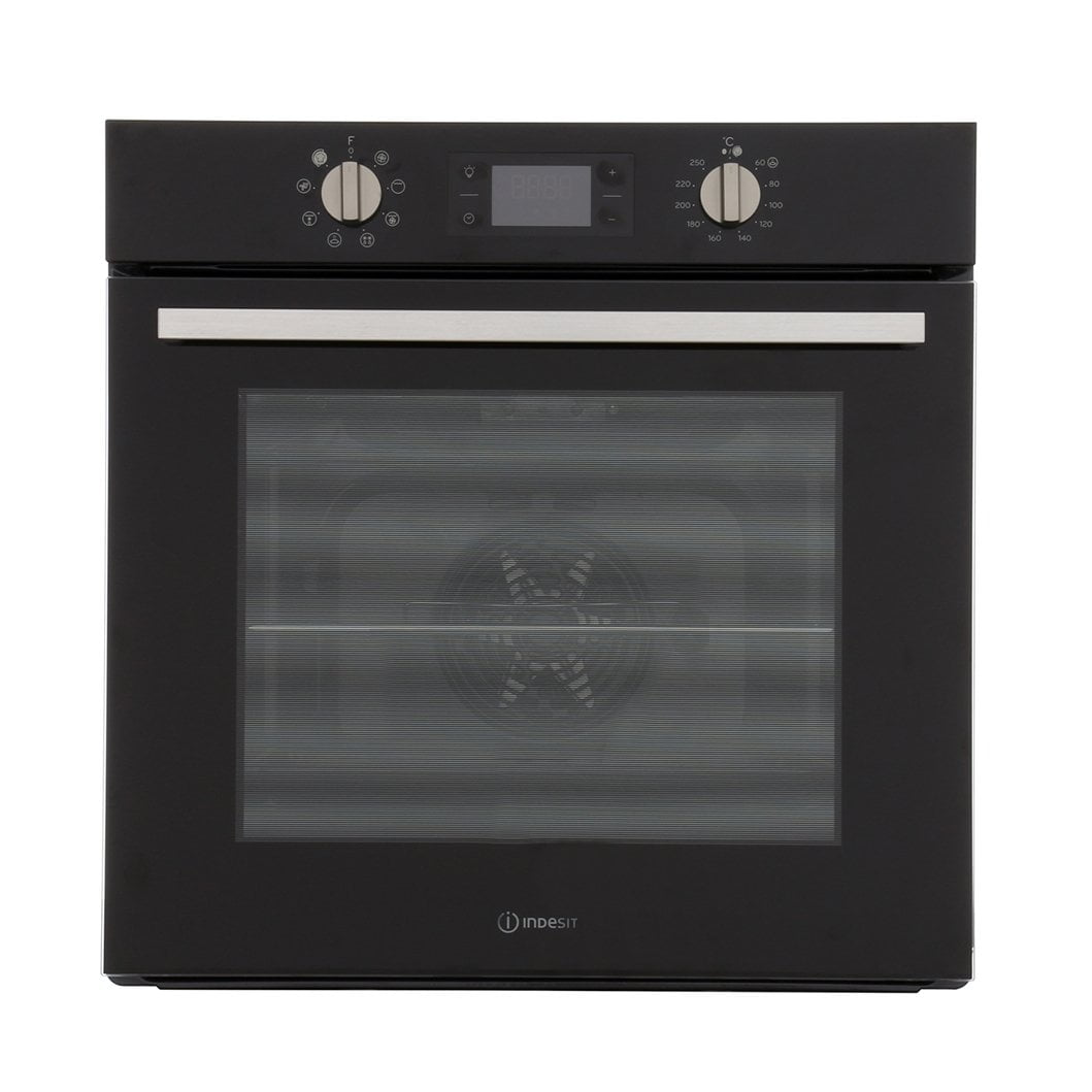 Indesit IFW 6340 BL UK Built-In Electric Single Fan Oven - Black