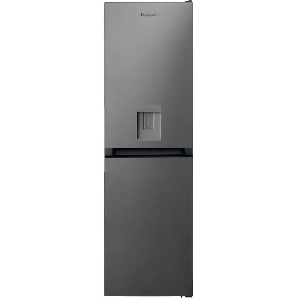 Hotpoint HBNF55181SAQUA  Frost Free Fridge Freezer in Silver w/dispenser  1.83m