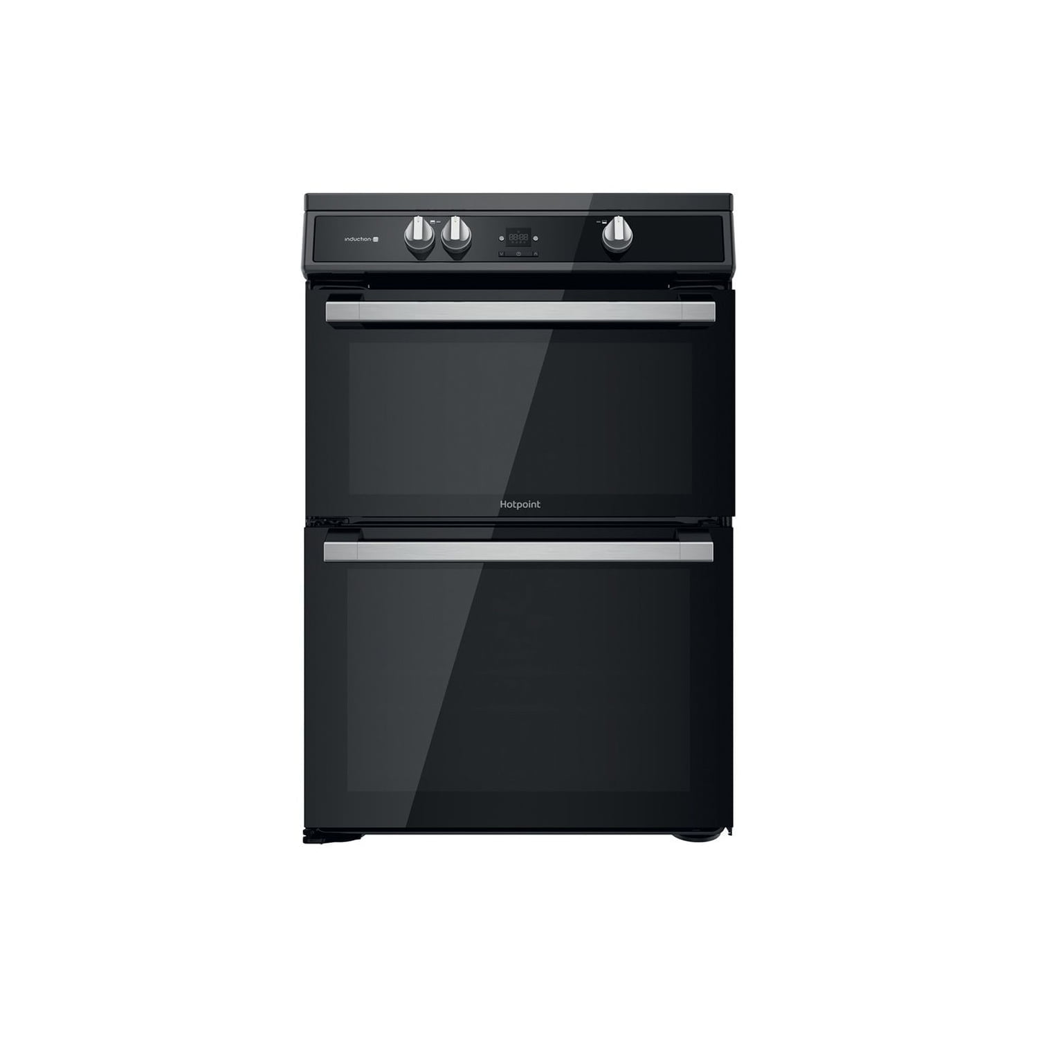 Hotpoint HDT67I9HM2C/UK Induction Electric Cooker with Double Oven - Black