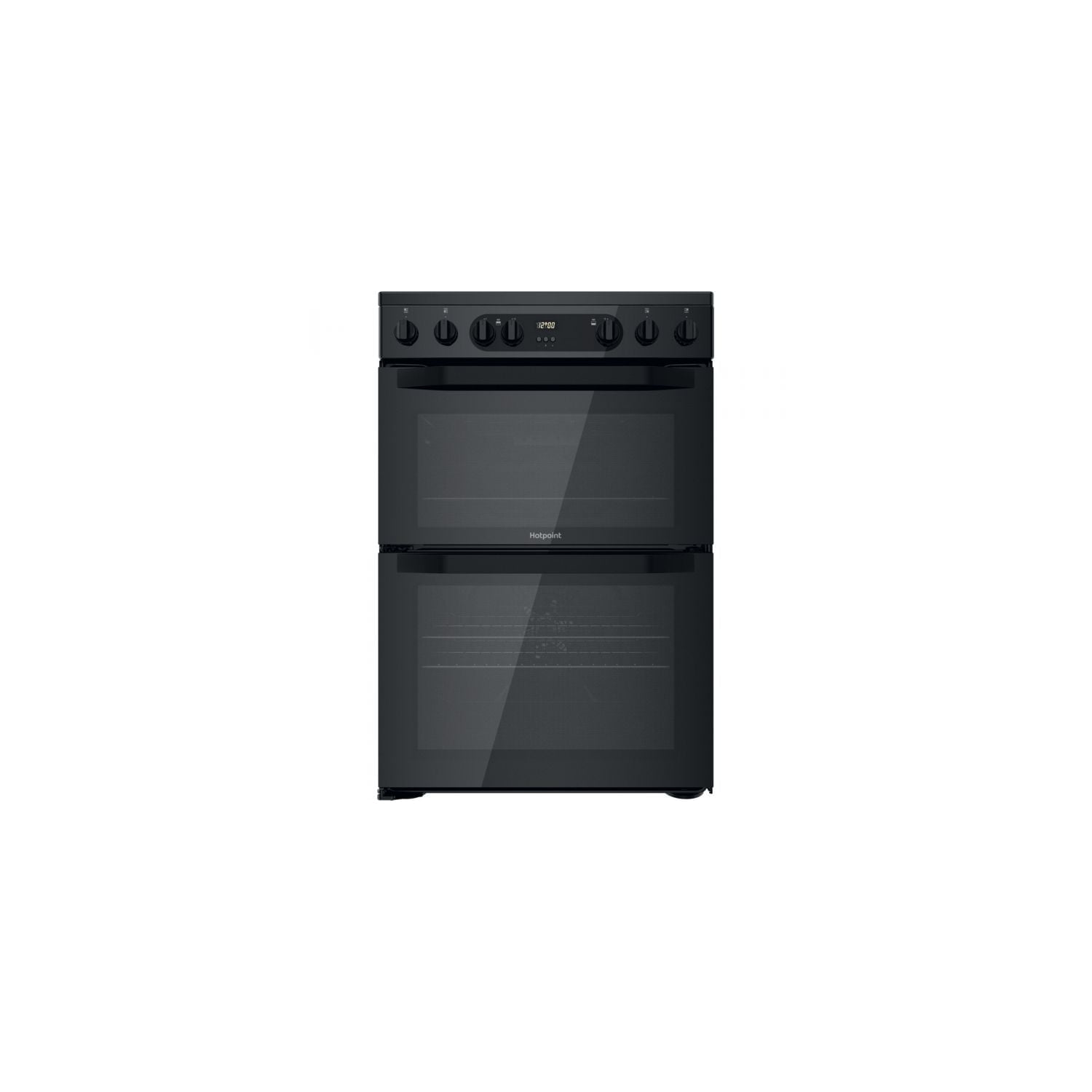Hotpoint HDM67V9CMB/UK Ceramic Electric Cooker with Double Oven - Black