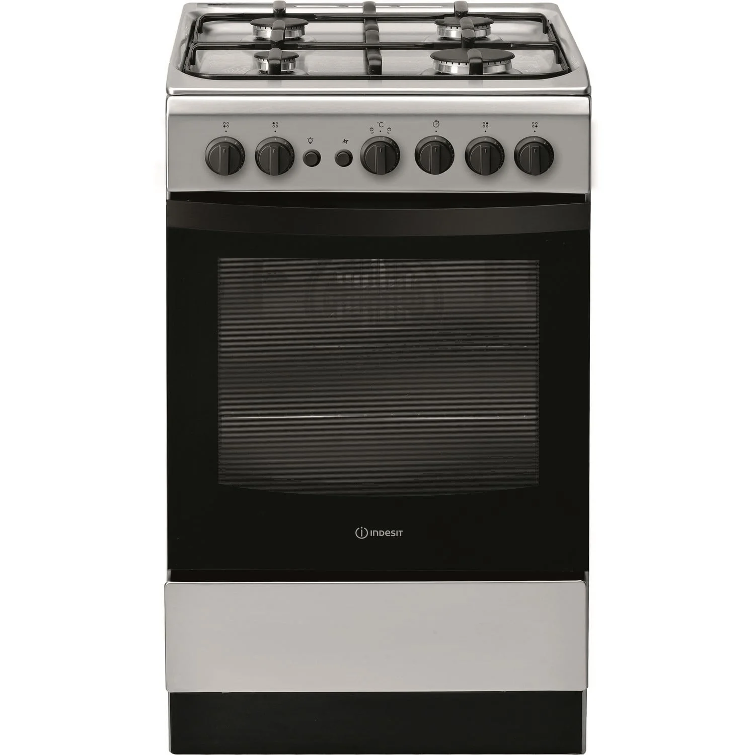 Indesit  IS5G1PMSS 50cm Gas Cooker - Silver
