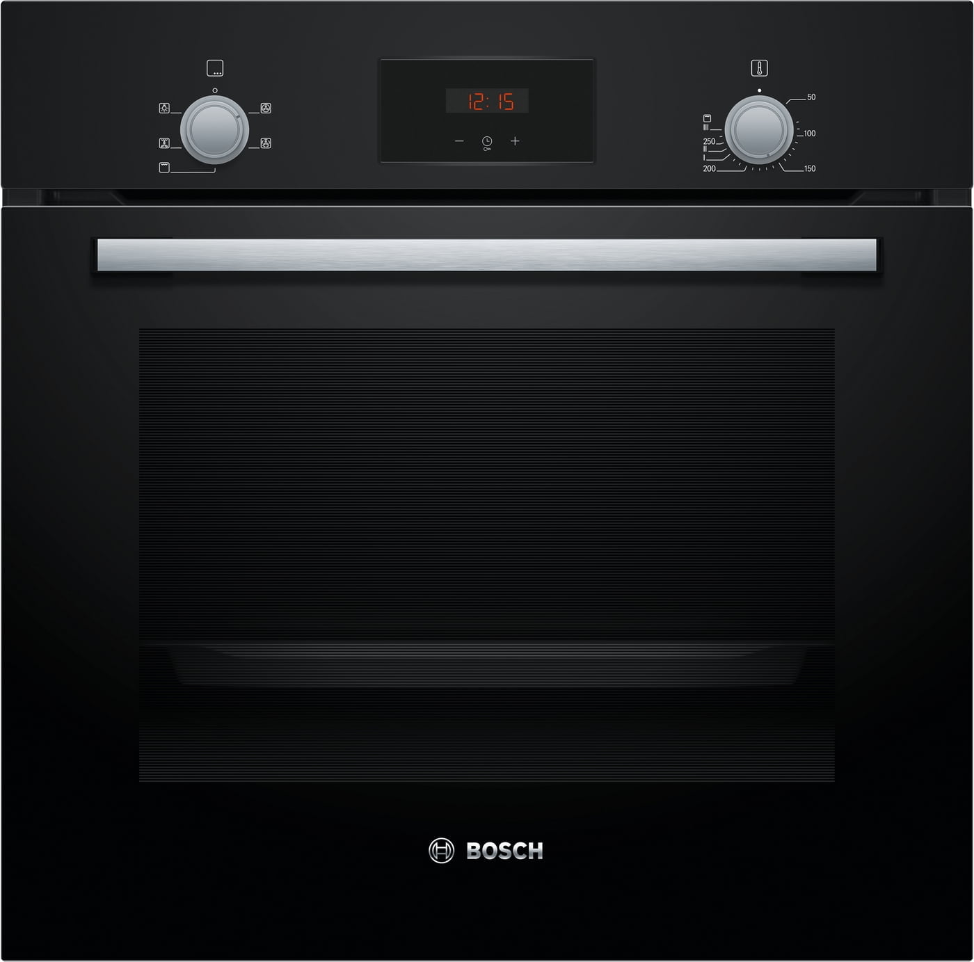 Bosch HHF113BA0B 59.4cm Built In Electric Single Oven With 3D Hot Air - Black