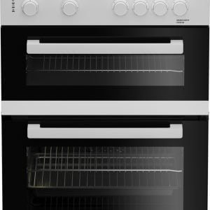 Beko ETC611W 60cm Twin Cavity Electric Cooker with Ceramic Hob - White