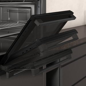 NEFF B3ACE4HG0B Slide&Hide 59.4cm Built In Electric Single Oven - Black with Graphite Trim