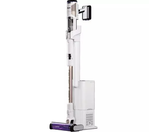 Shark IW3611UKT Shark Detect Pro Cordless Vacuum Cleaner Auto-Empty System 2L – 60 Minutes Run Time – White/Brass