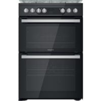 Hotpoint HDM67G9C2CSB/UK Dual Fuel Cooker with Double Oven, Black, A Rated