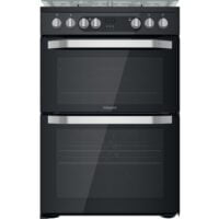 Hotpoint HDM67G9C2CB/UK Dual Fuel Cooker with Double Oven, Black, A Rated