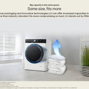 LG FWY606WWLN1 10kg/6kg 1400 Spin Washer Dryer - White