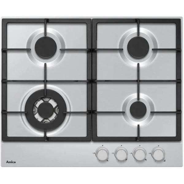 Amica AHG6200SS Stainless Steel 60cm 4 Burner Gas Hob