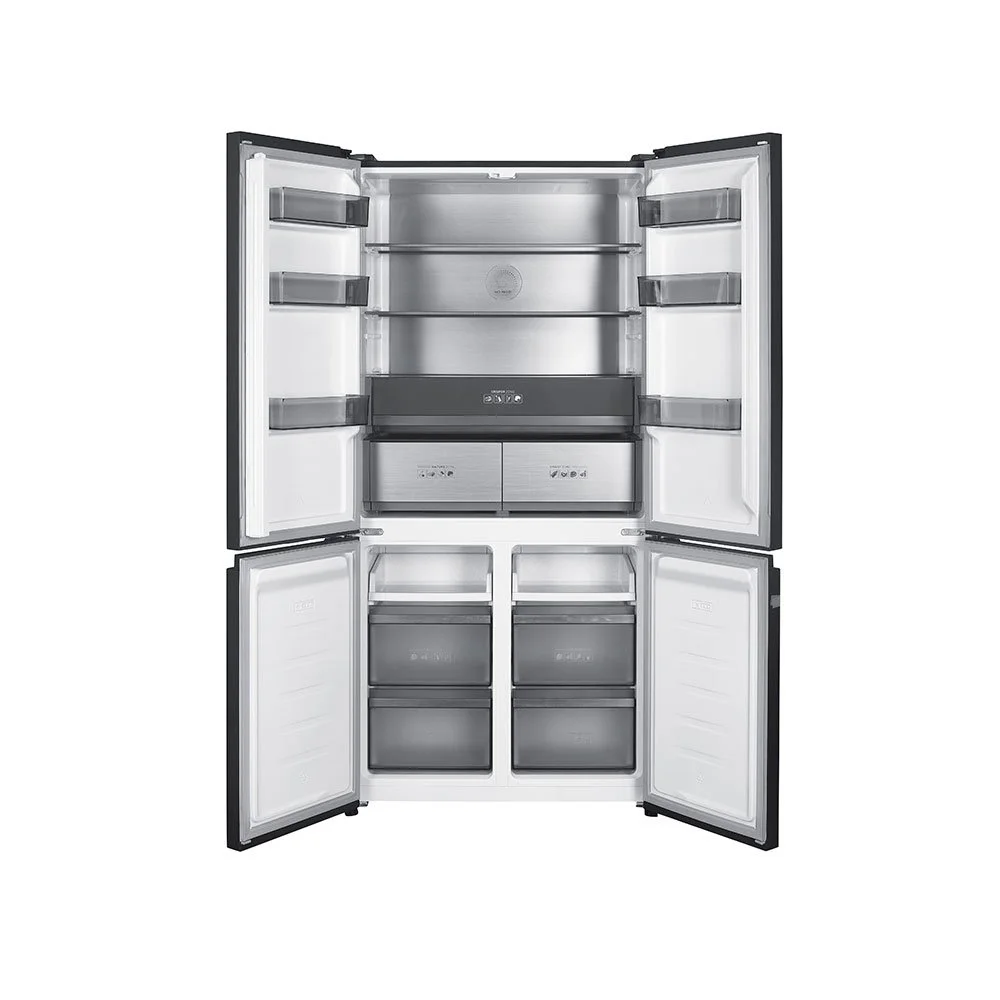 Teknix TMD19091SIBI, 505L Multi Door Fridge Freezer, Dark Inox